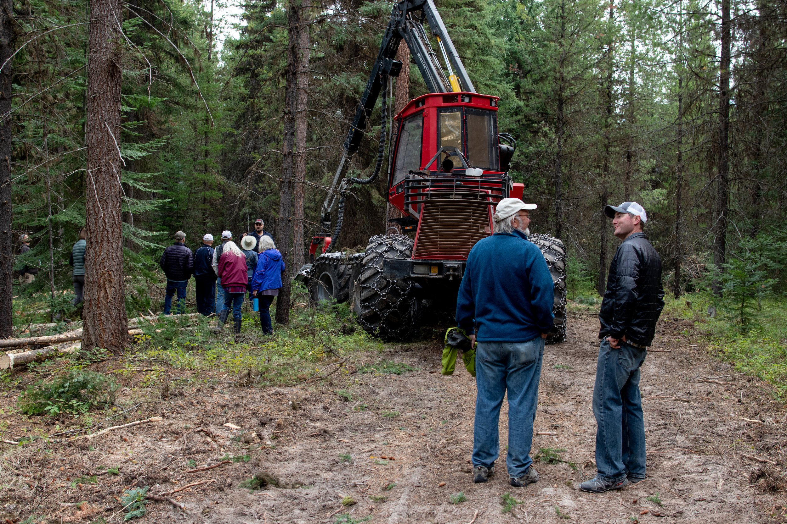  Public tour of the fuels reduction/forest thinning project completed by Euchre Mountain Logging on the SLF. (August 2021) 