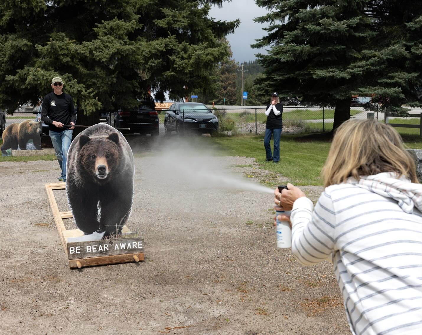 We&rsquo;ve got a packed week ahead, including our Bear Awareness (&amp; Bear Spray Practice) Event at the Bigfork VFW on Saturday with @peopleandcarnivores !

Bears can go from sitting to accelerating up to 35 mph very quickly - while an encounter i