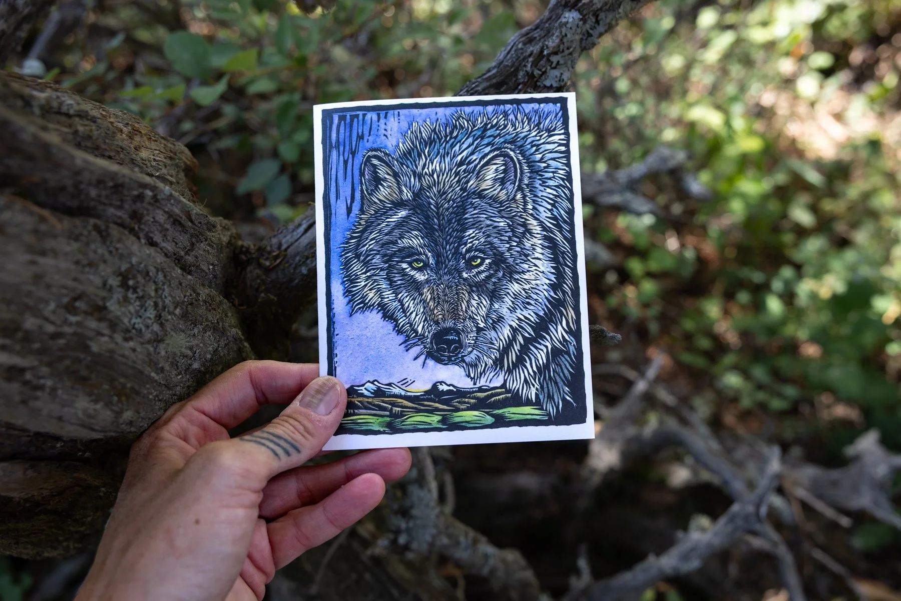 Woodcut Print Cards by Claire Emery Art