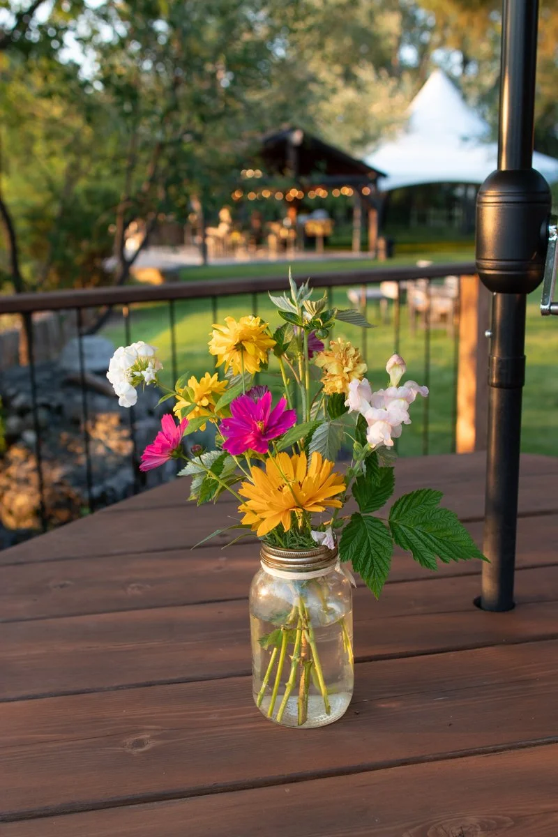 Floral arrangement at the 2024 Summer Soiree at The Nest in Ferndale