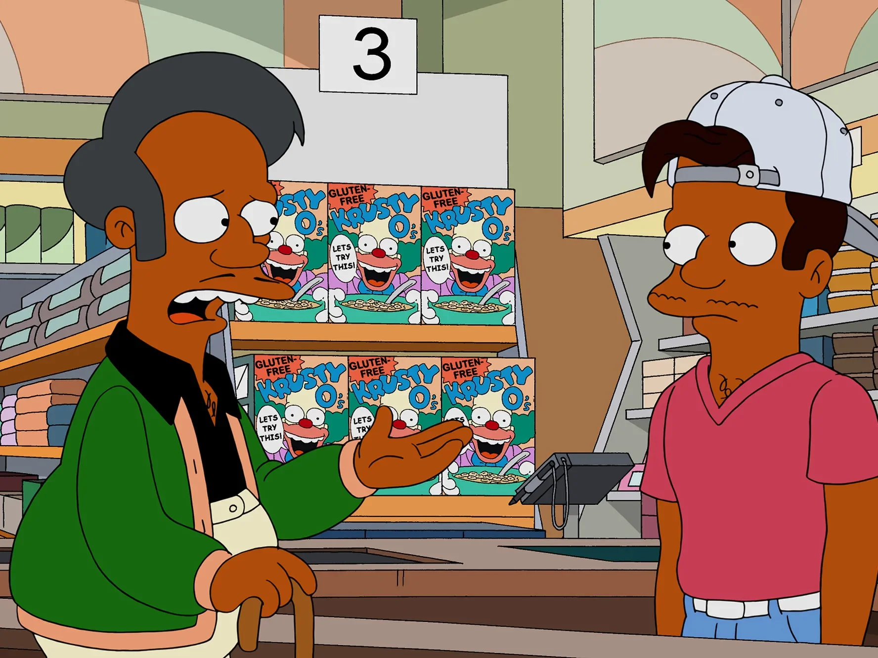 The Simpsons cast Sunil Malhotra as Apu and Janina Gavankar as Manjula