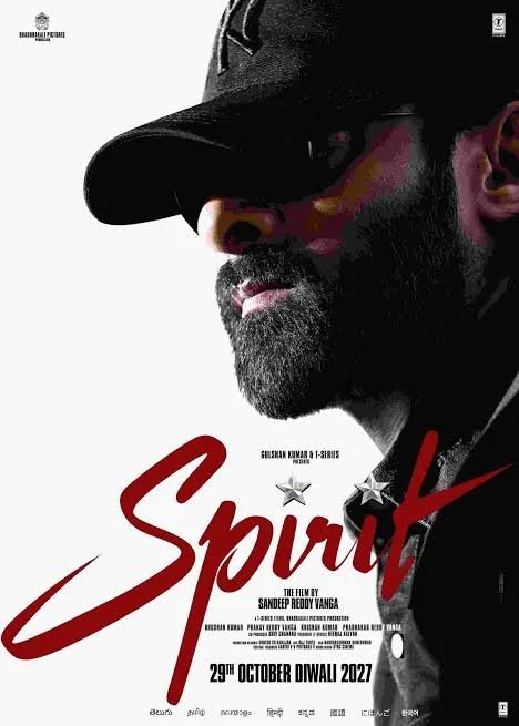 Prabhas’ Spirit moves to October 29, 2027 theatrical release
