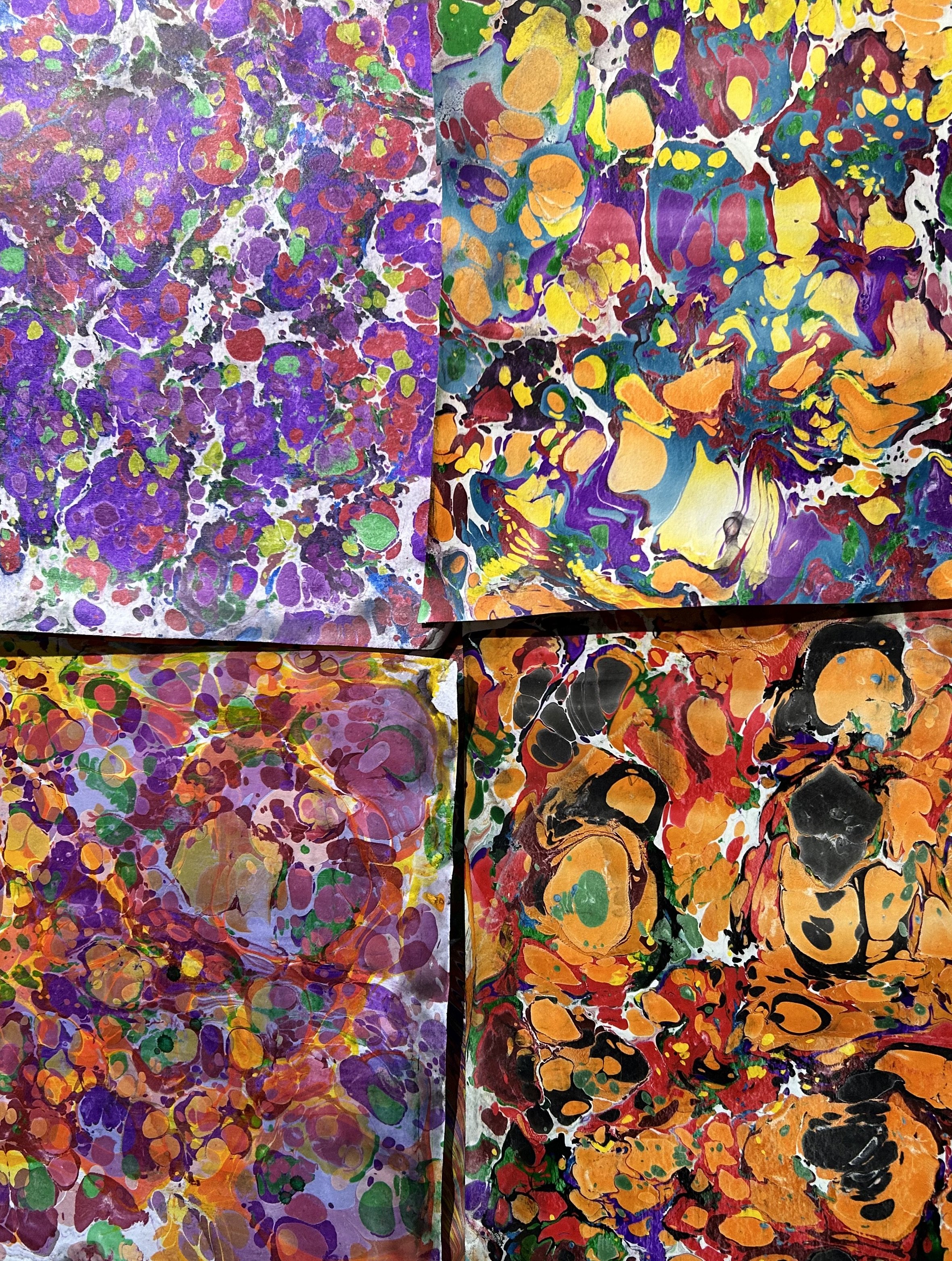 Marbled Paper - BULK (6 sheets)