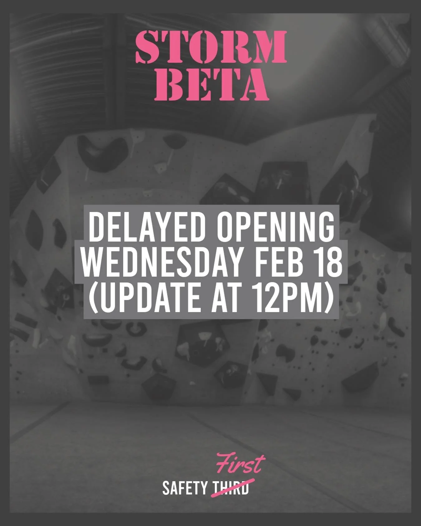 We&rsquo;ll be closed for the morning! Update at noon concerning potential late opening. Check back for an update by 12pm here on our IG!
