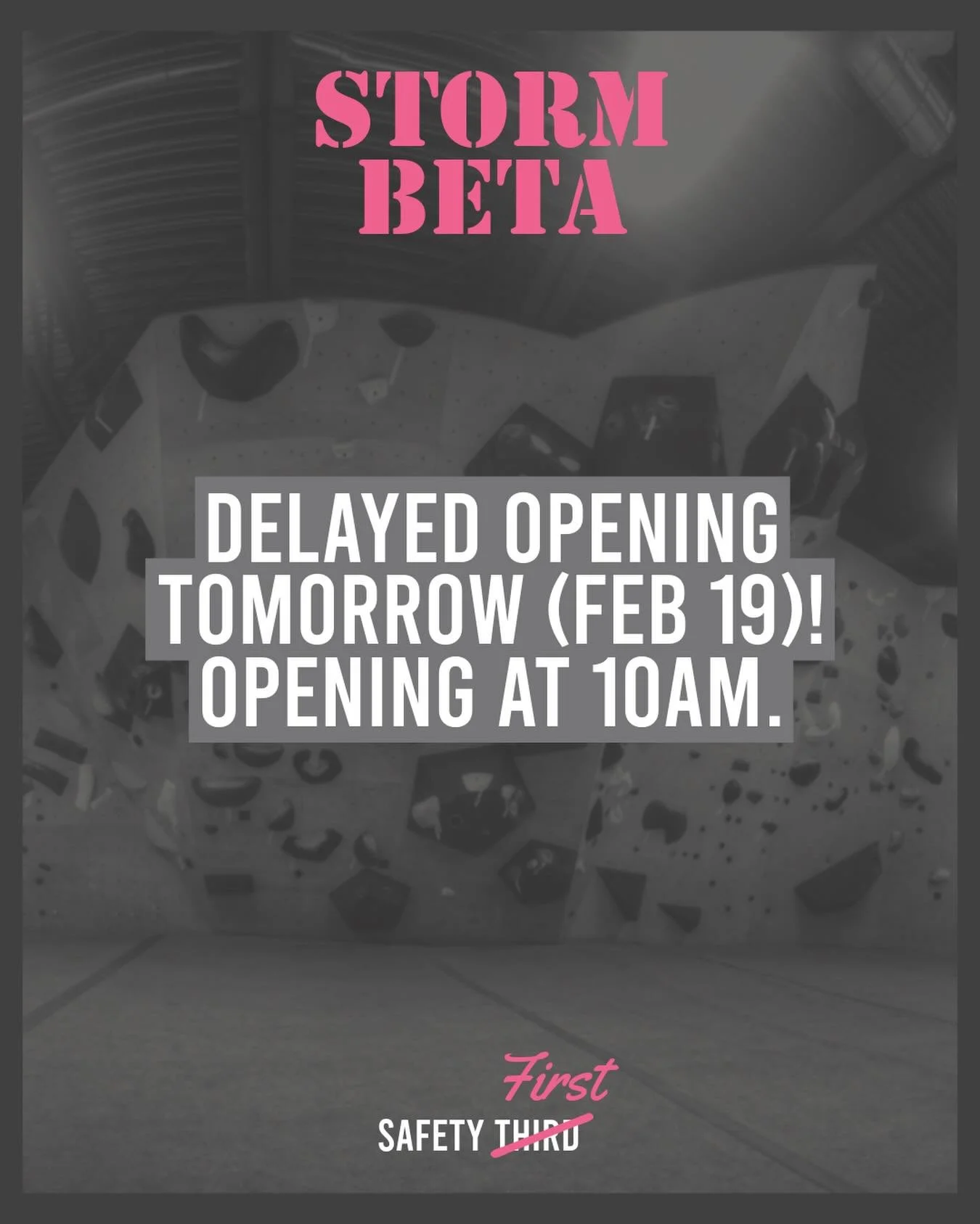 We&rsquo;re gonna take a little more time to get straightened out tomorrow. Opening at 10am!