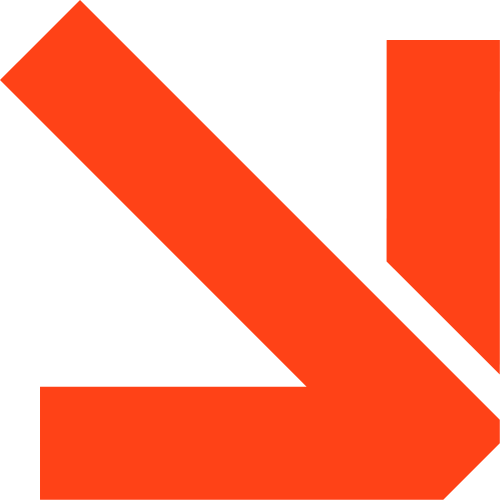 Geometric drawing of an outline square with sections divided by vertical, horizontal, and diagonal lines.