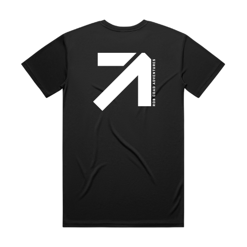 Back side style black t shirt. png