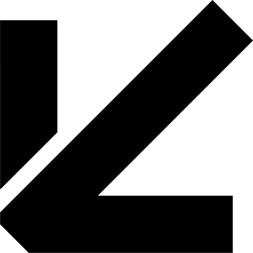 Geometric drawing of an outline square with sections divided by vertical, horizontal, and diagonal lines.