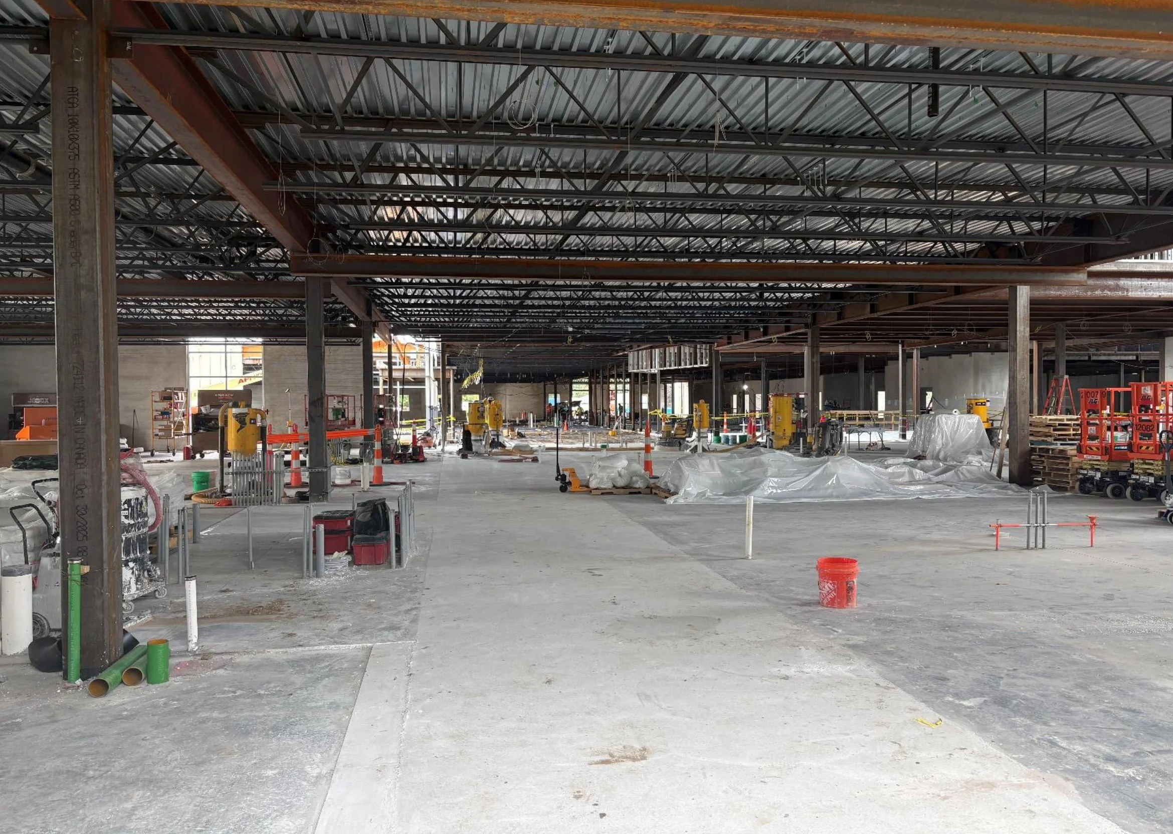 June 22, 2026: Interior concrete floor. 