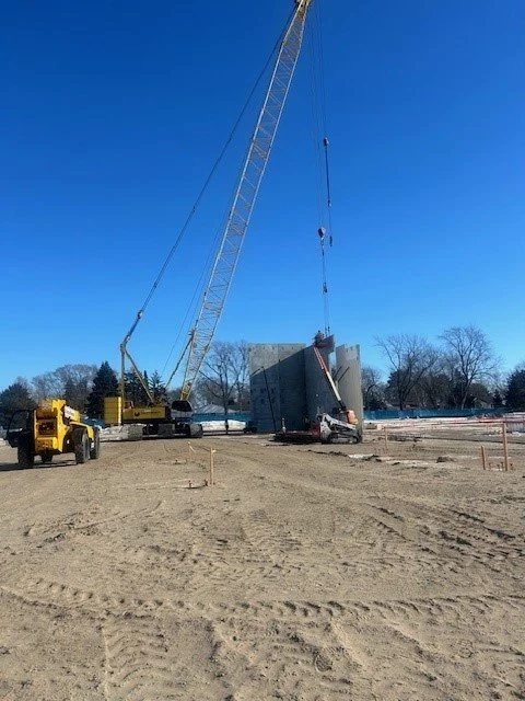 January 27, 2026: Tilt Wall Installation with crane