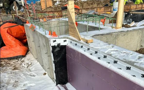 January 16, 2026: Area D Concrete Walls Waterproofing, Insulation and Backfilling