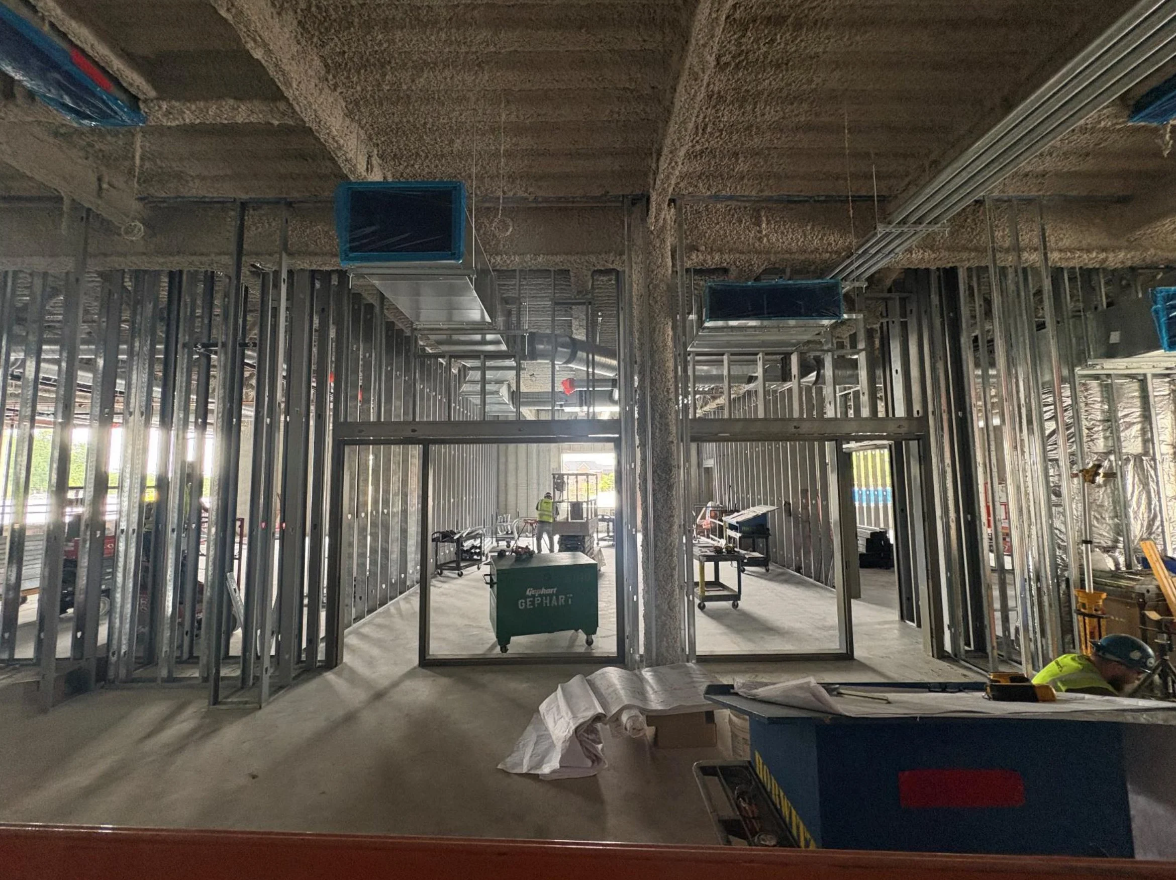 June 22, 2026: Level 2 Wall and Door Framing
