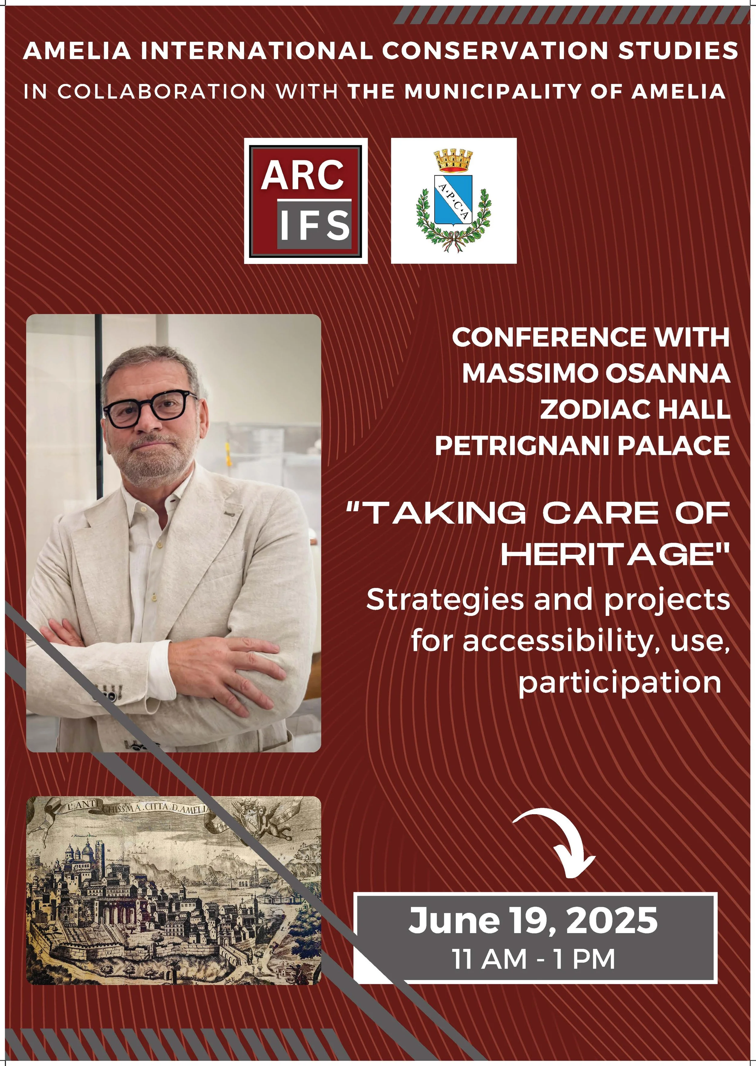 Cultural Experiences - Massimo Osanna - Lecture @ Amelia International Conservation Studies
