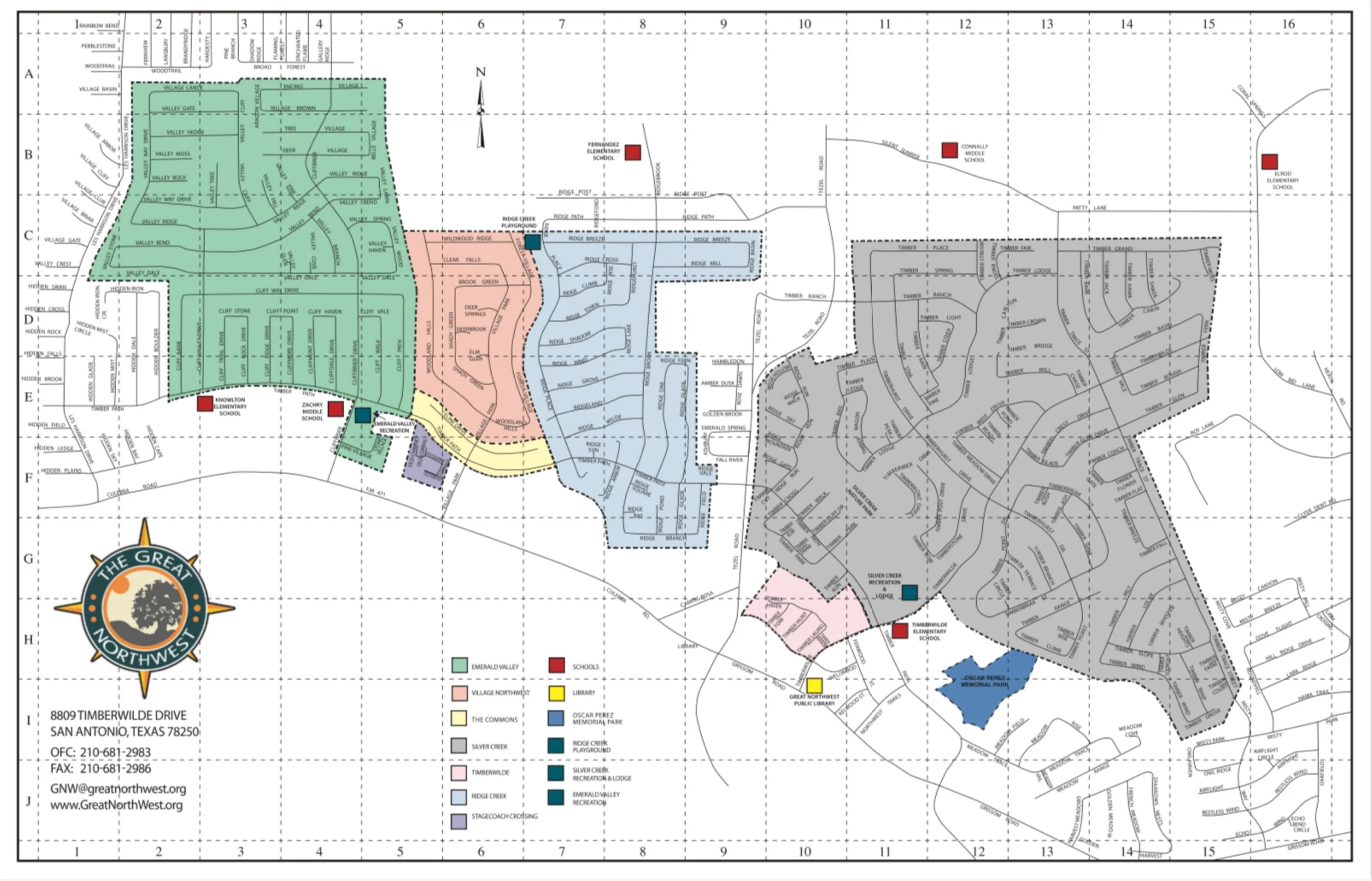 Detailed GNW subdivision map