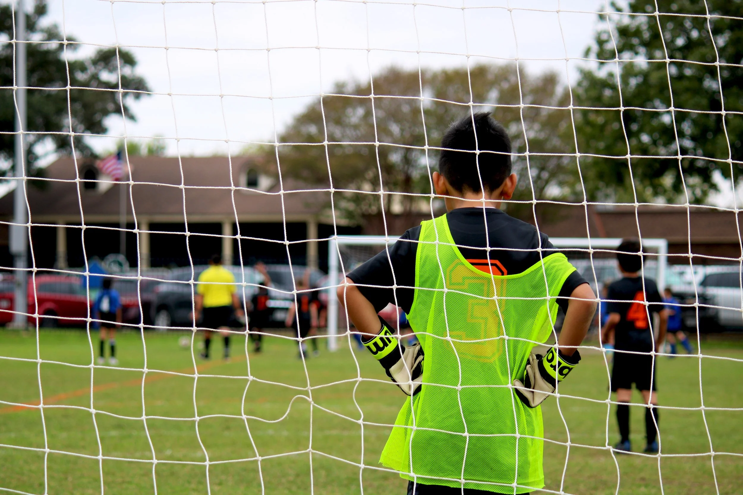goalie during game