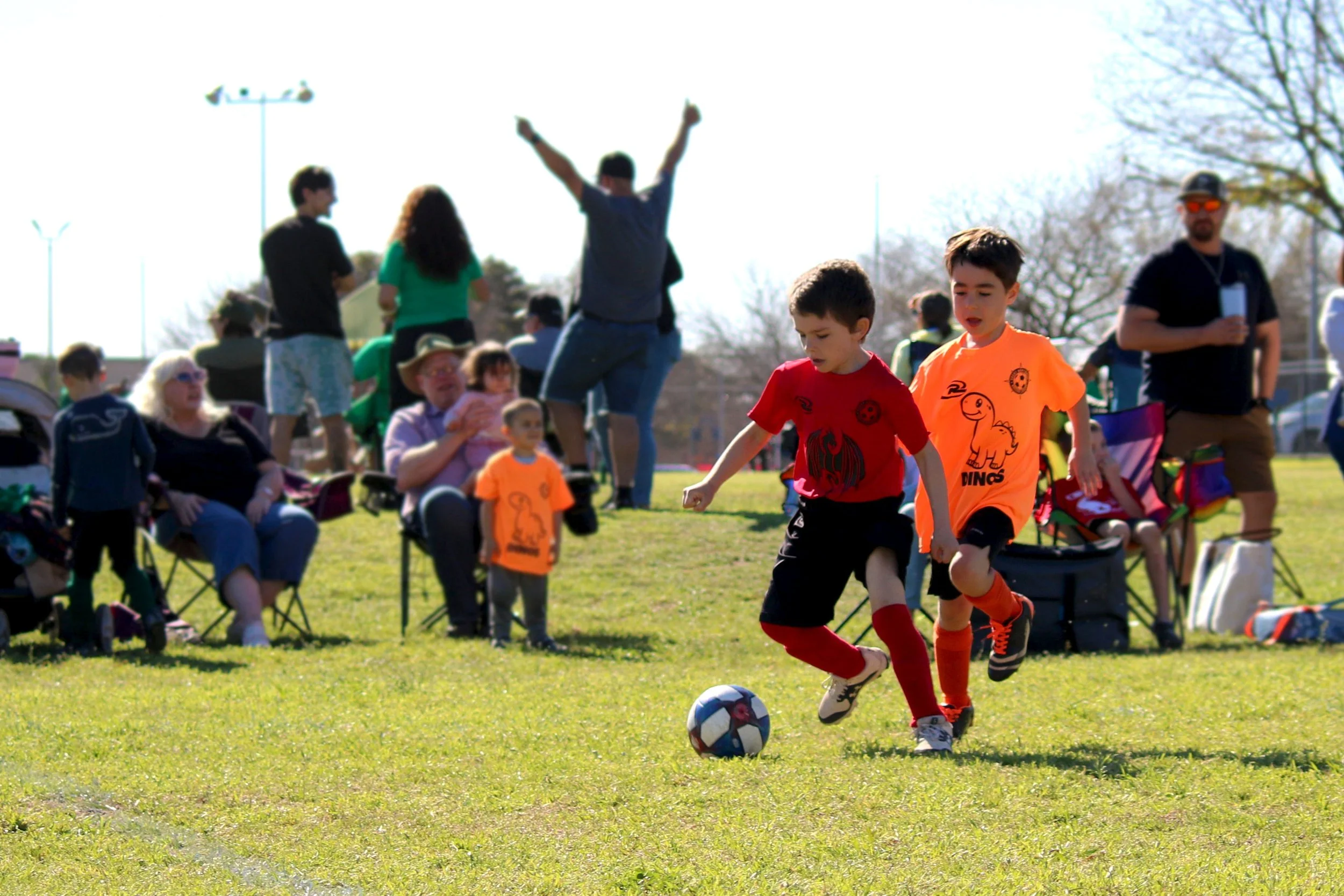 GNW little league soccer red & orange teams