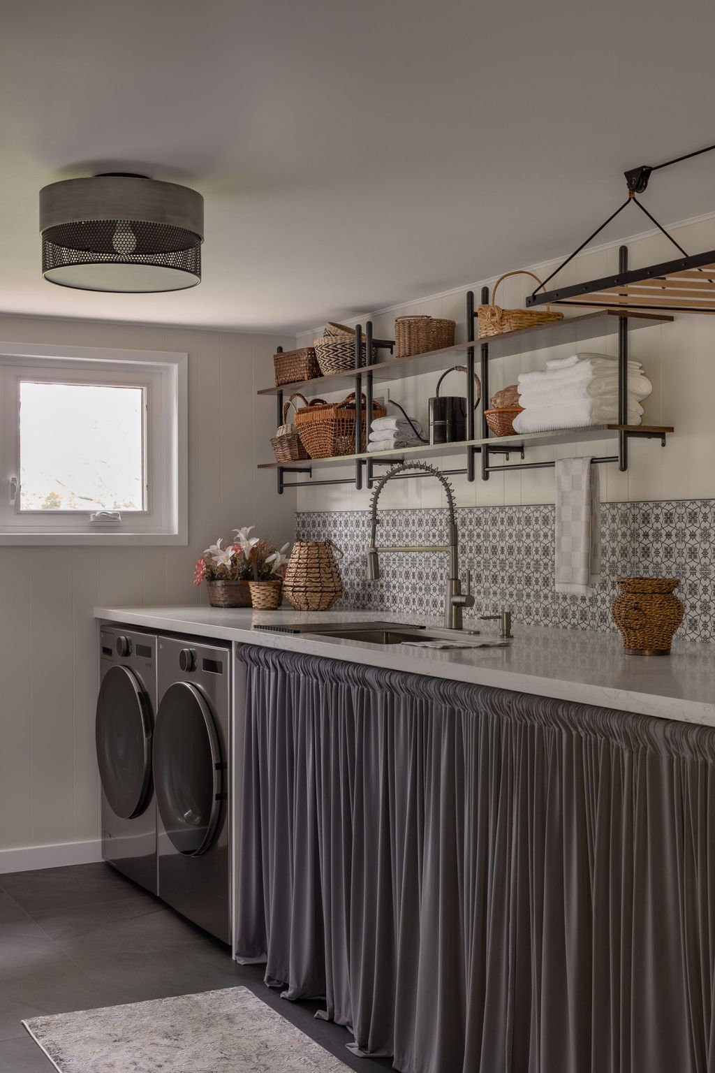 Full service interior design of laundry room