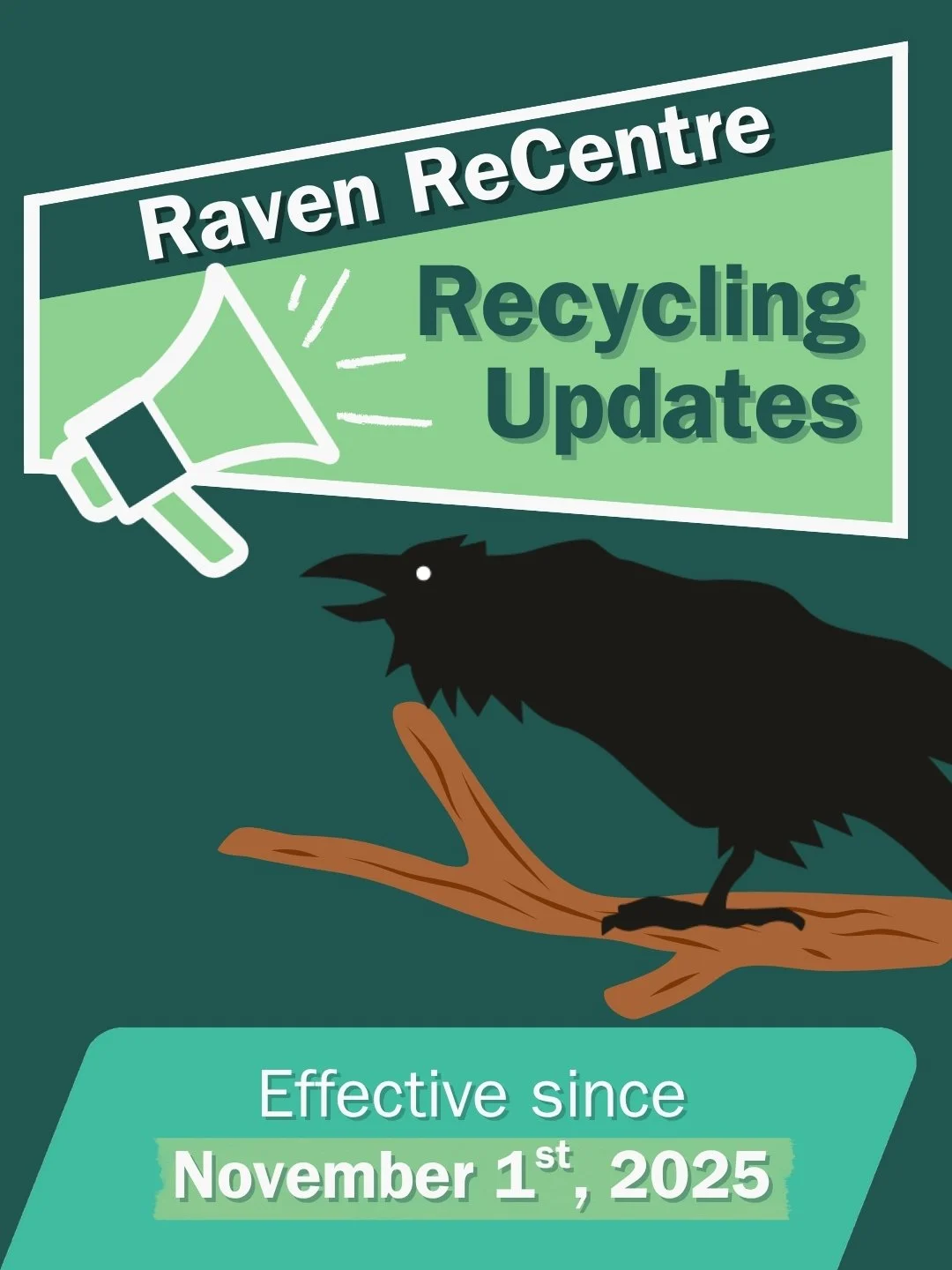 Overflowing bins, fees for recycling, and many more &mdash; we heard you folks and we listened; and now we're back 😎.

We're beyond ecstatic to announce the opening of our commercial and residential drop offs at Raven ReCentre 🐦&zwj;⬛.

All changes