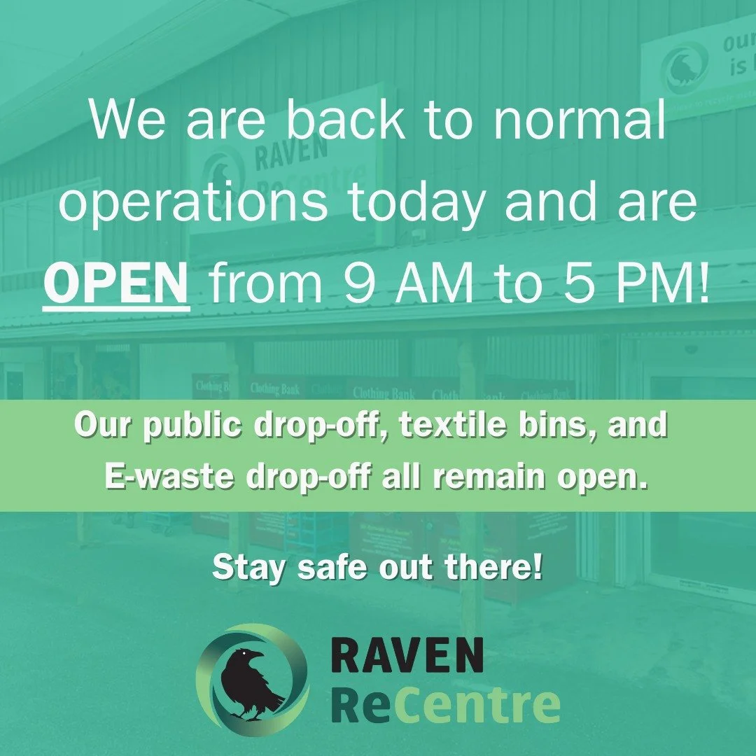 We are back to normal biz today! 

Please swing on by and stay safe. 😊