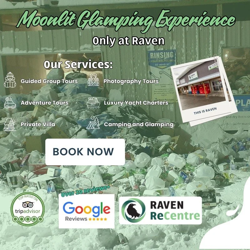 Raven is excited to announce that we will now be offering a Moonlit Glamping Experience starting this Spring! 🤩🥳

With the thaw finally on the horizon, we're excited to offer all these new services. Oh, and Lake Raven is making a comeback 👀. 

Enj