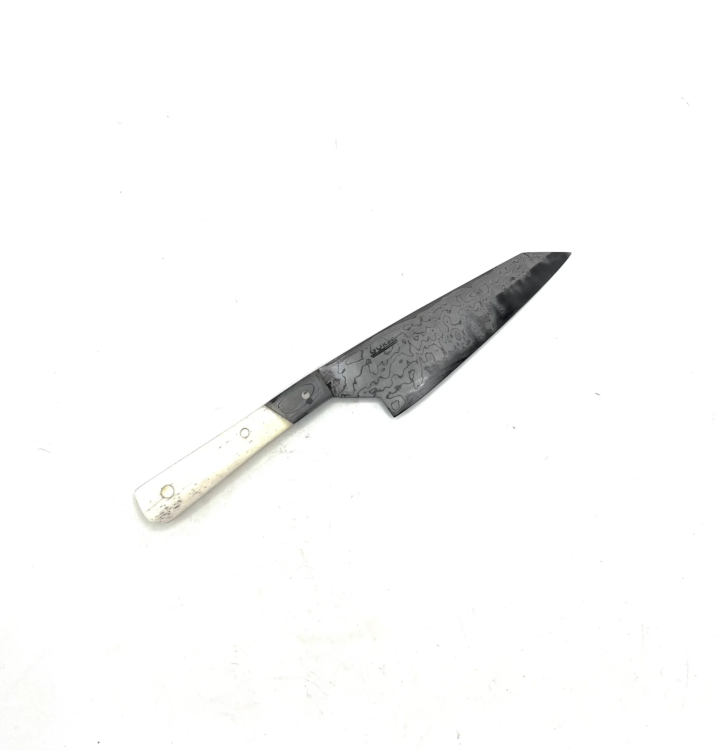 Ready to ship - 12cm Petty With Camel Bone Handle And Walnut Guard