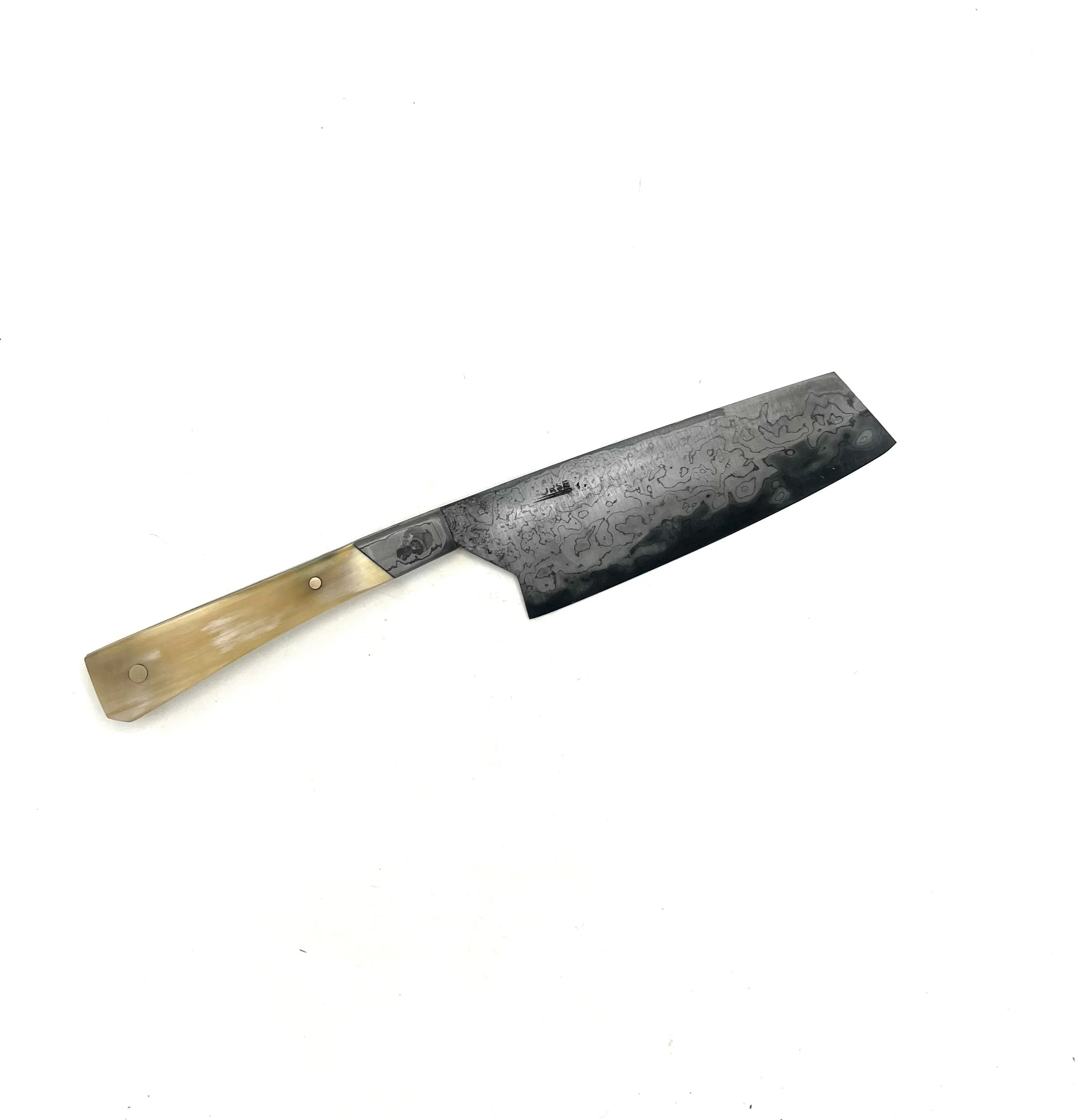 Ready to ship - 15cm Santoku With Zuba Horn Handle And Walnut Guard #2