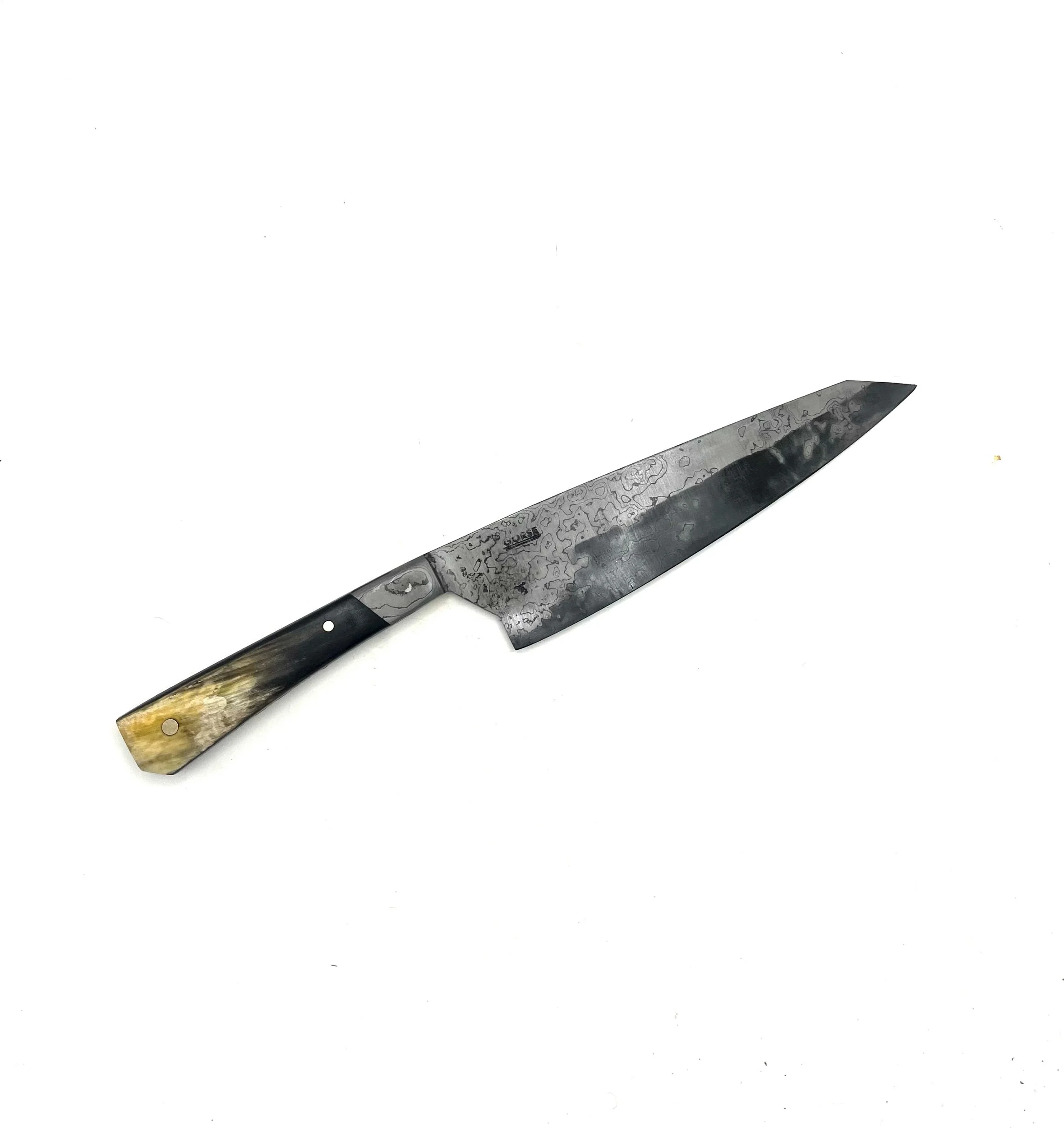 Ready to ship - 20cm Gyuto With Zuba Horn Handle And Walnut Guard