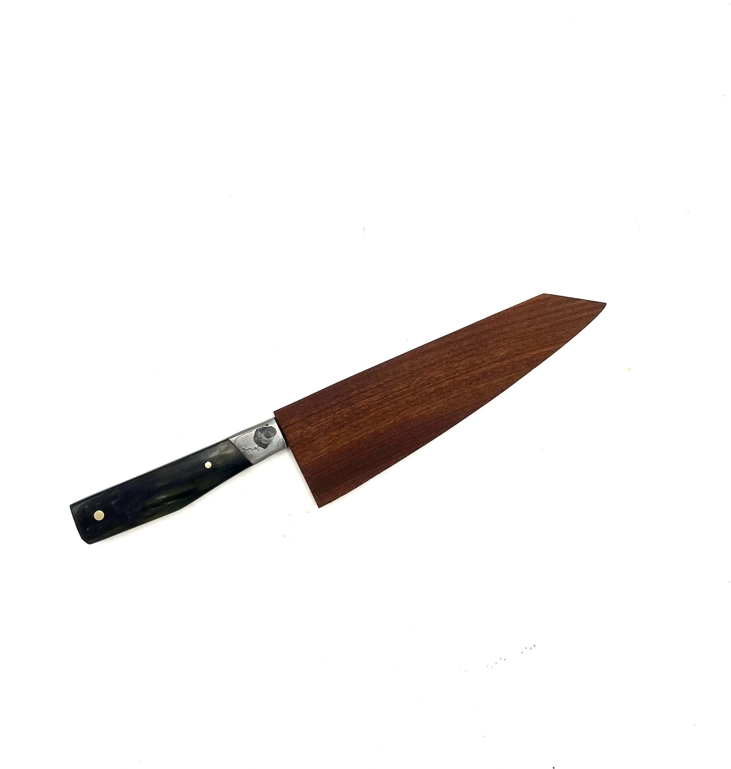 Handmade kitchen knife 20cm Gyuto with sheath