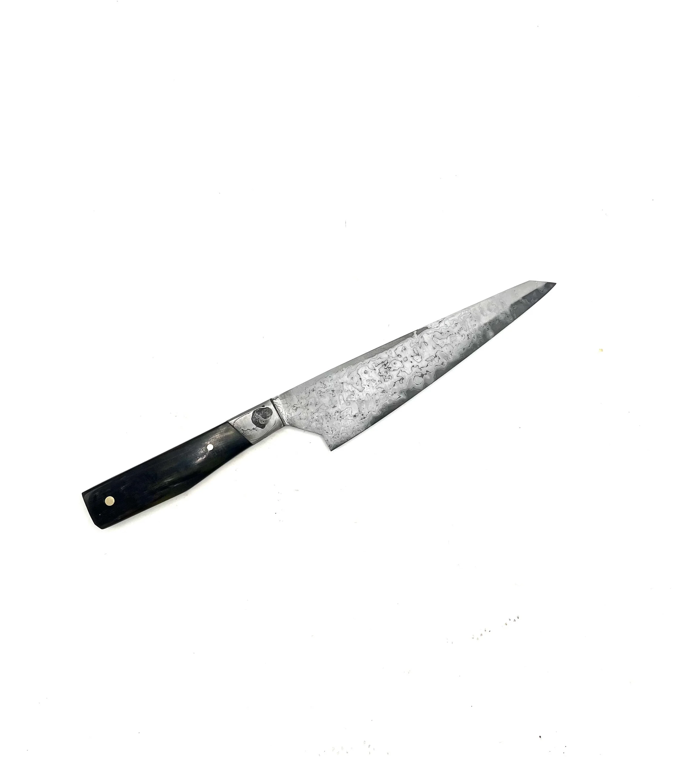 Ready to ship - 20cm Gyuto With Zuba Horn MK5 Handle And Walnut Guard