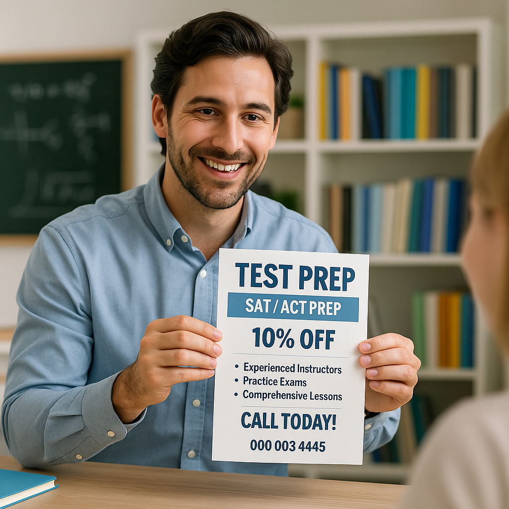 Flyers for Test Prep Services: Win More Students Before Exam Season Hits