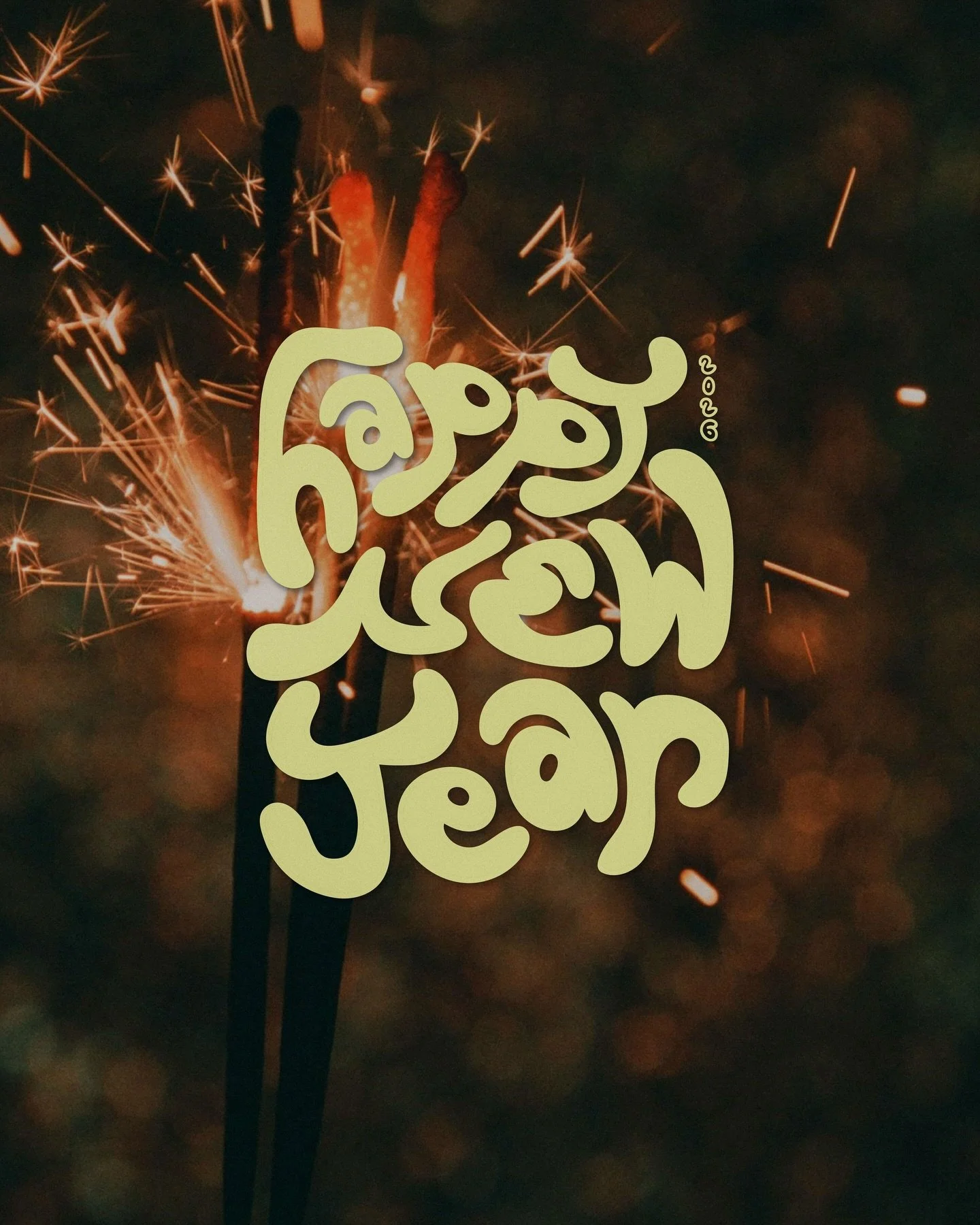 Wishing everyone a happy &amp; creative 2026 🎇✨⭐️

-
#happynewyear  #customtype #handlettering #typography #graphicdesign branding design logo creator inspiration holidays calligraphy creative