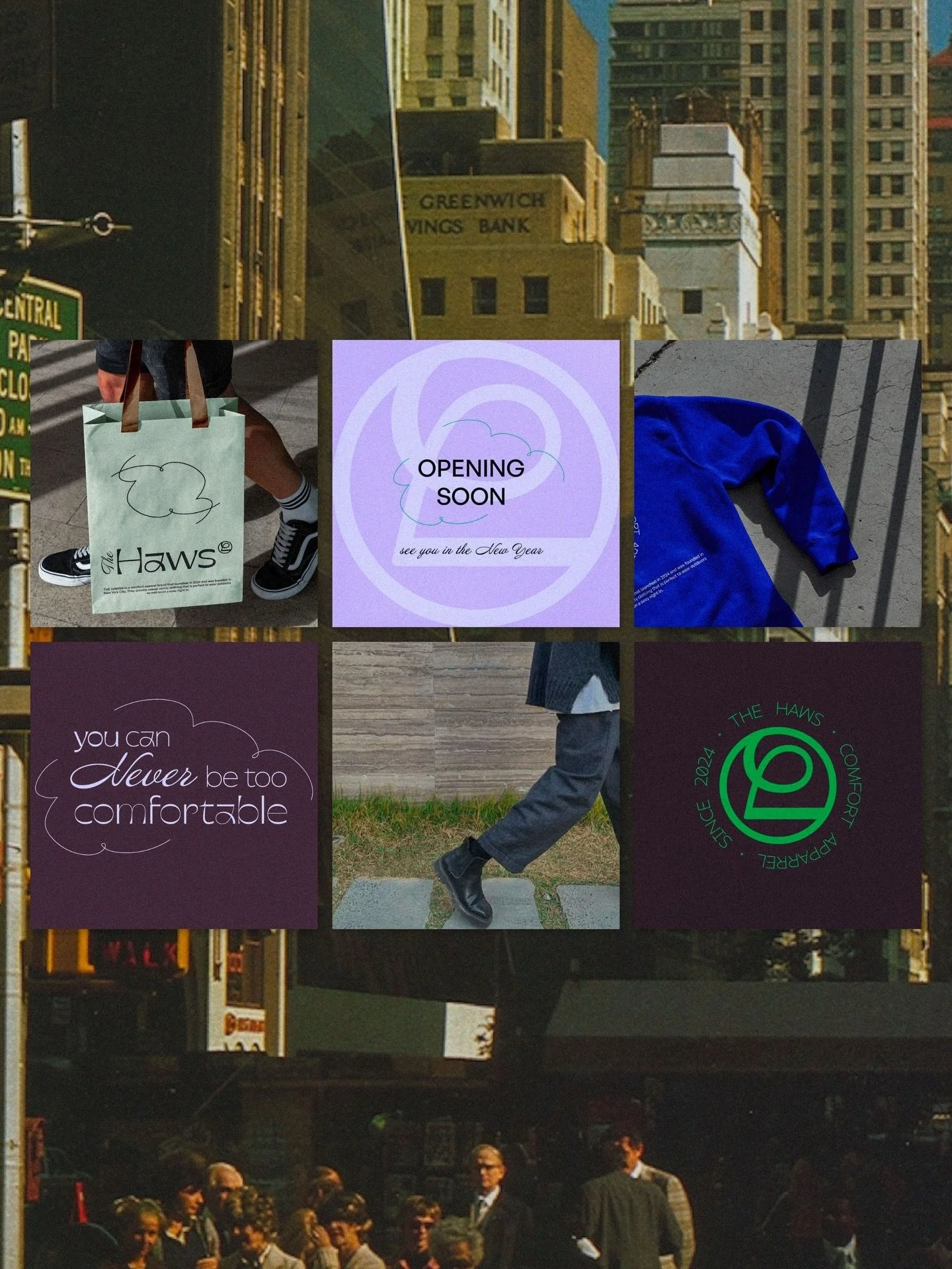 Looking back today on this cosy passion project branding for The Haws (2024), a comfort apparel brand that provides comfy casual clothing that&rsquo;s perfect for both active days outside as a cosy night in 🌛

-
#recap #graphicdesign #brandingstudio