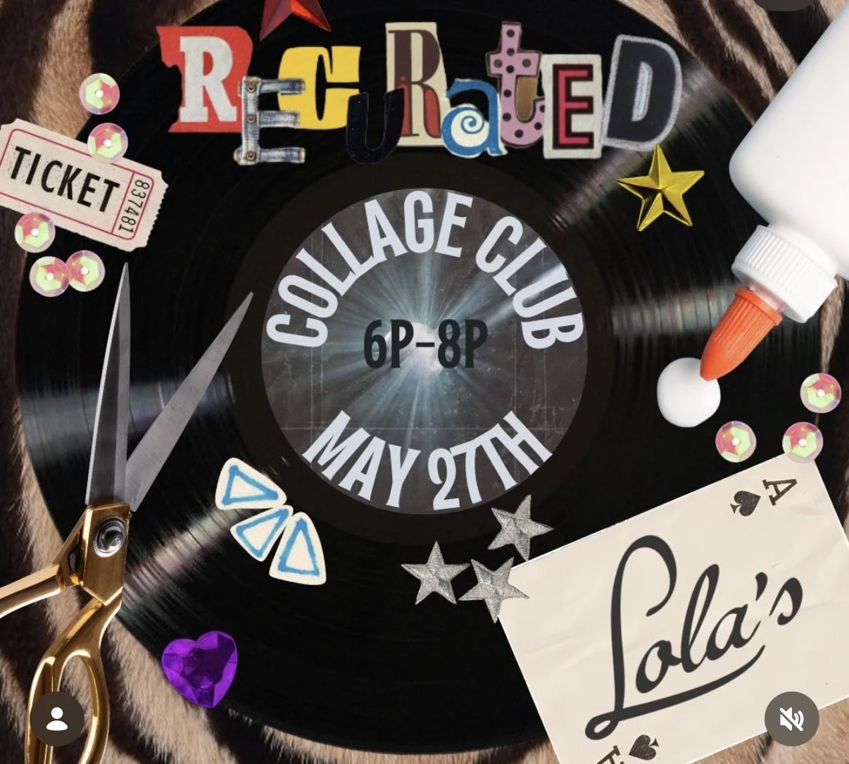 Vinyl Collage Craft Night with ReCurated *SOLD OUT*