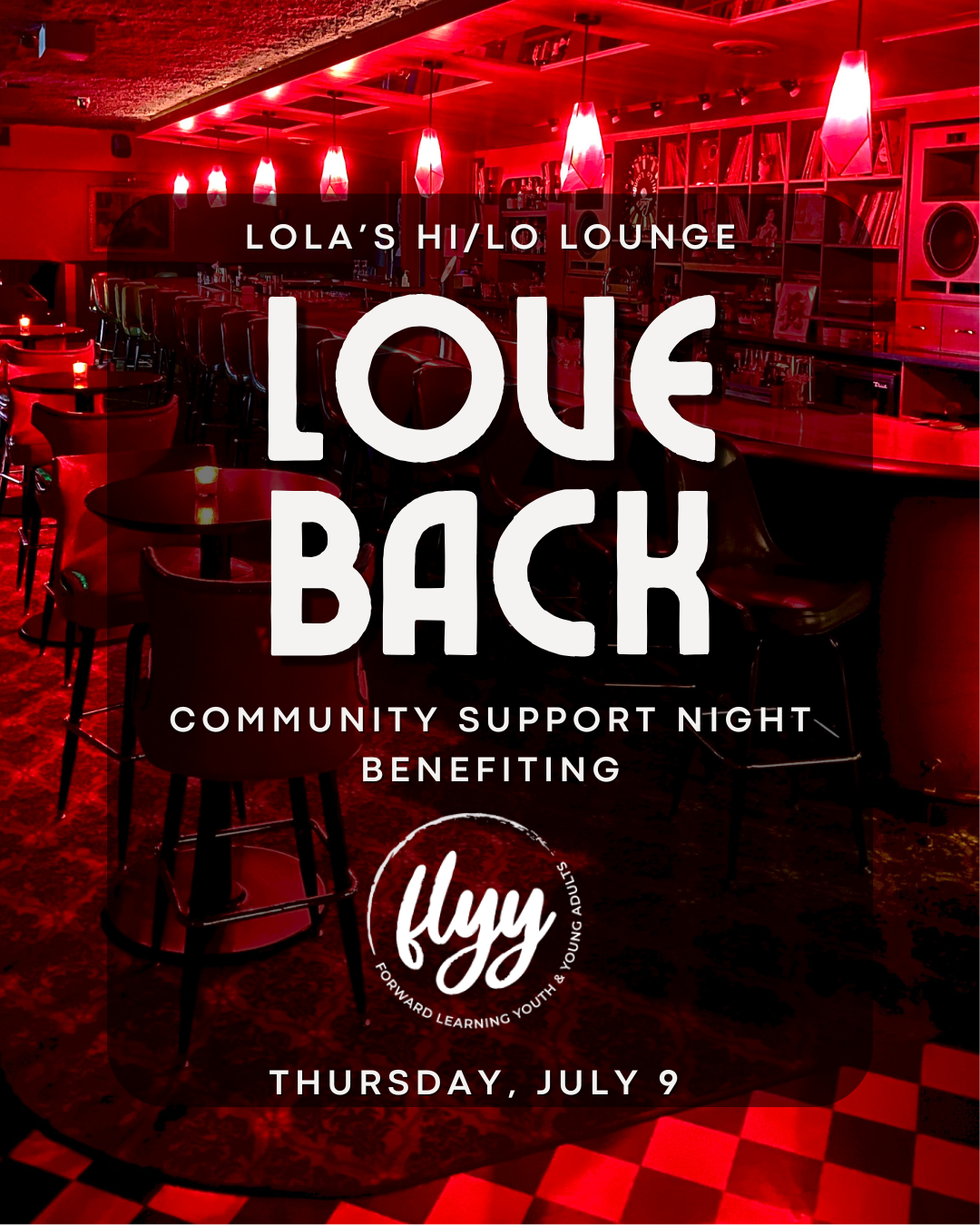 LOVE BACK: Happy Hour Benefit for FLYY