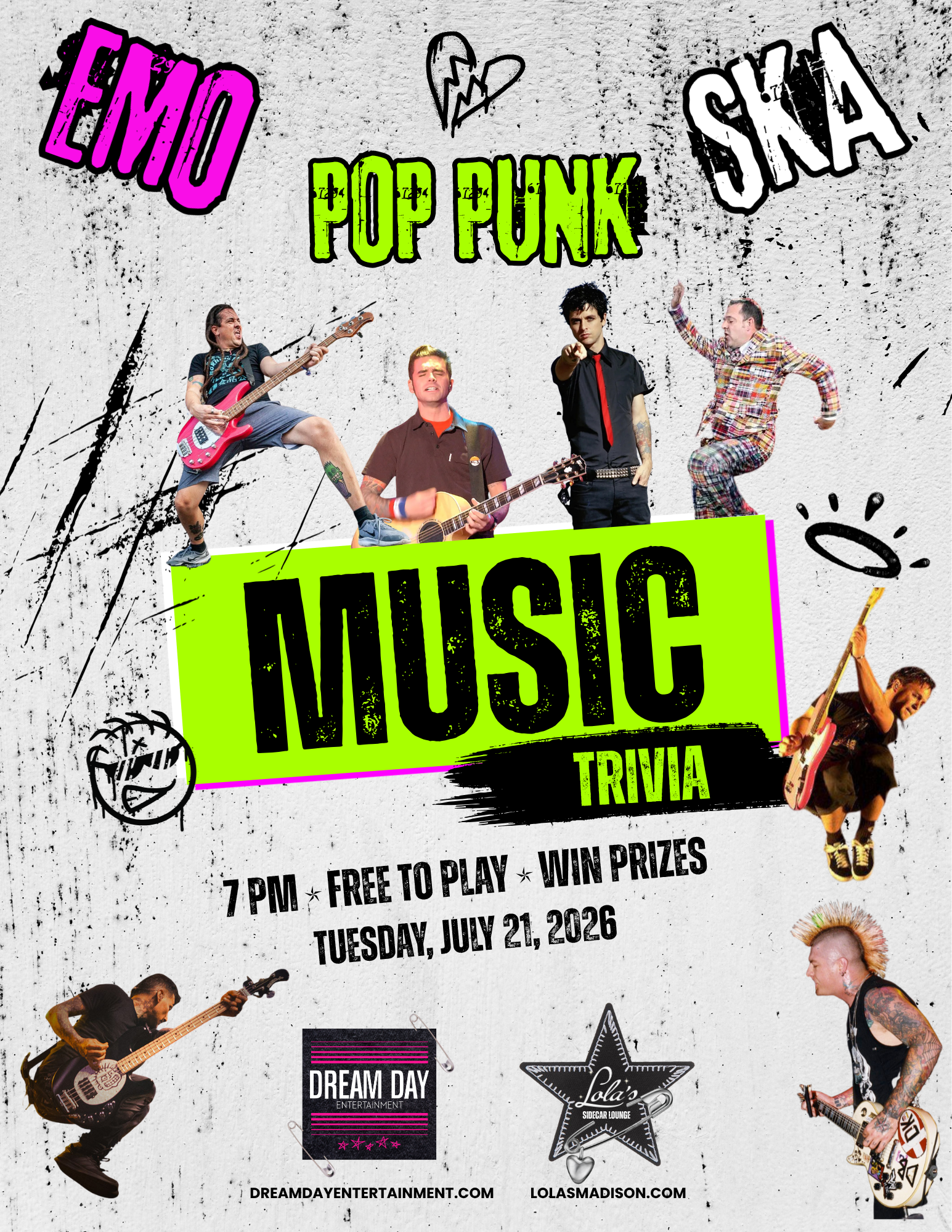 POP-PUNK + EMO + SKA TRIVIA NIGHT!