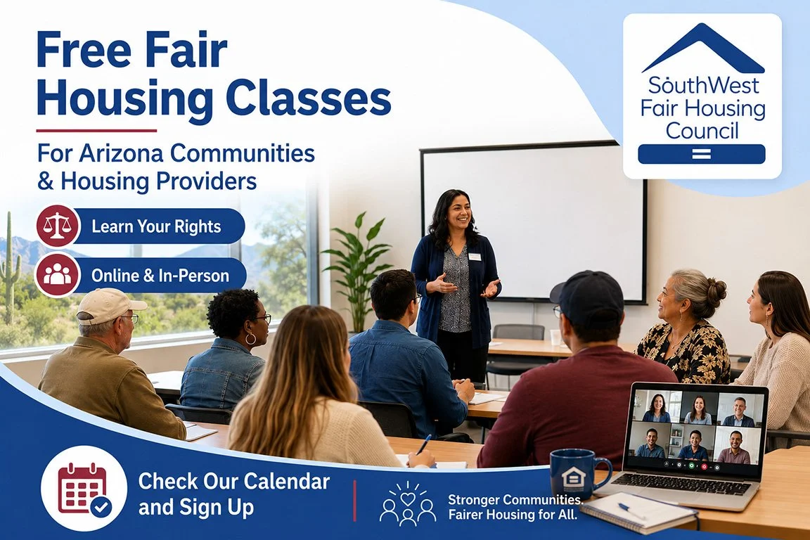 Free Fair Housing Classes: Arizona Community &amp; Housing Providers&nbsp;&nbsp;&nbsp;&nbsp;&nbsp;
