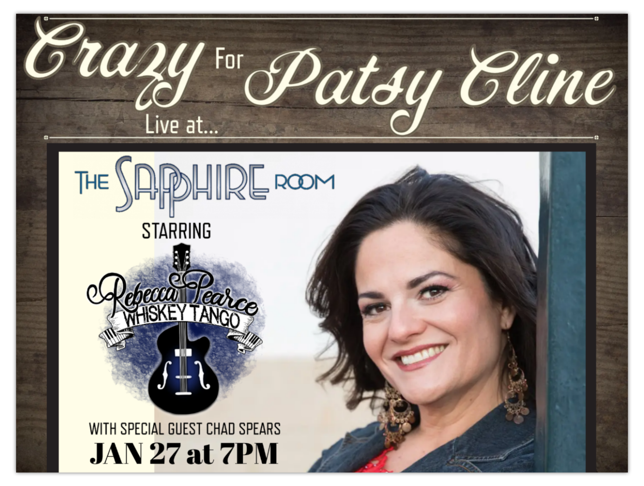 Crazy for Patsy Cline: Rebecca Pearce &amp; Whiskey Tango with Chad Spears