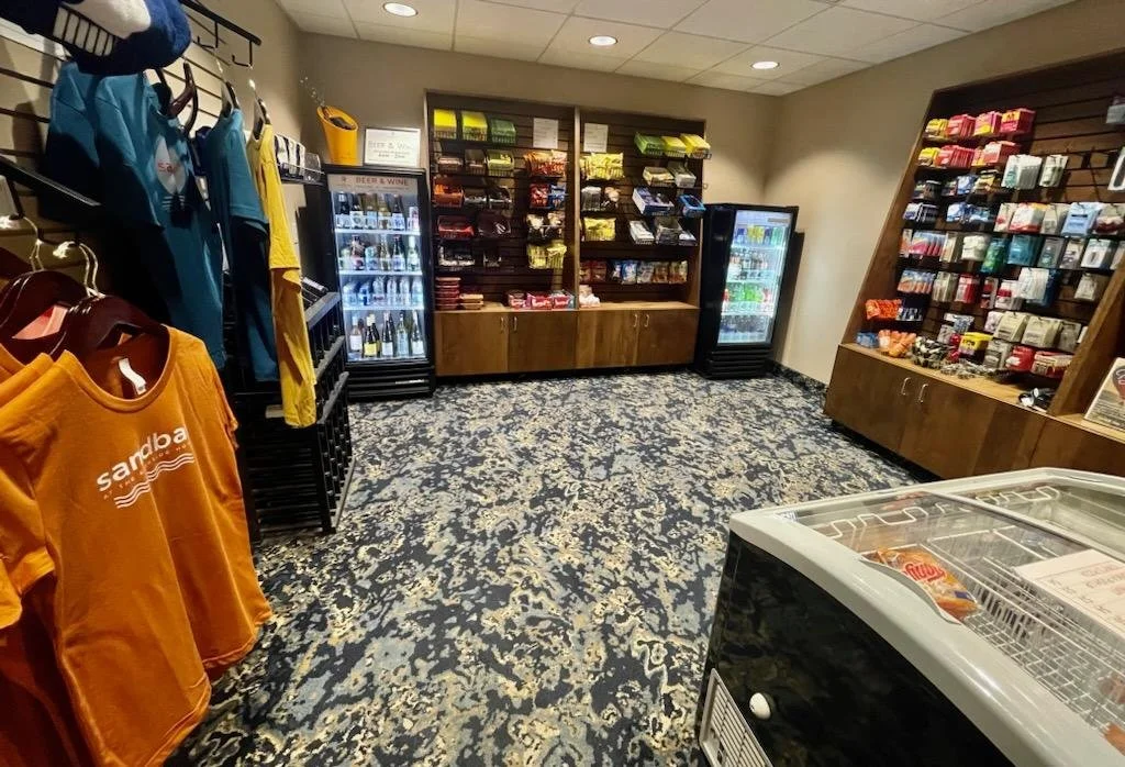 Hotel marketplace with convenience items