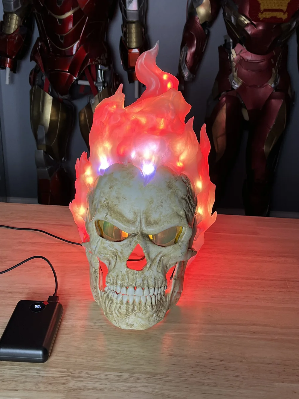 セキュリティ・セーフティ Ghost Rider Helmet 👻 Ghost Rider Helmet File for 3d Printing STL + Arduino