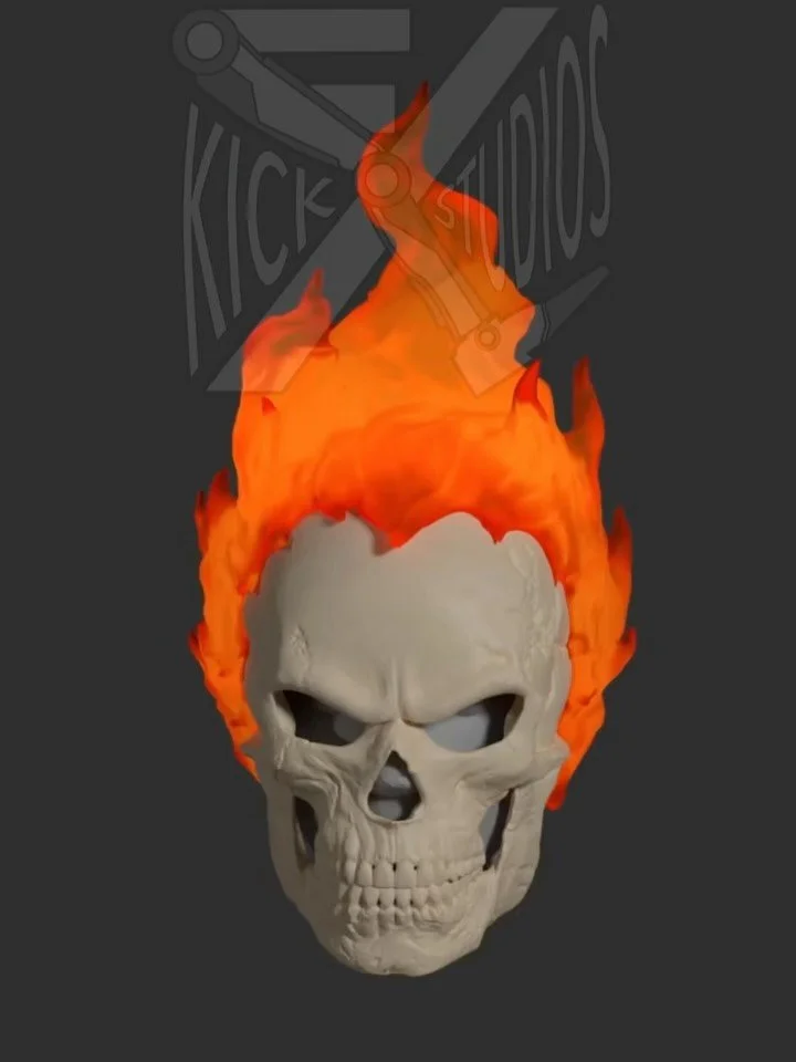 Ask and you shall receive. Ghost Rider helmet 3D print files are now available on our Etsy! 

#ghostridercosplay #ghostrider #hellyeahcore #3dprint