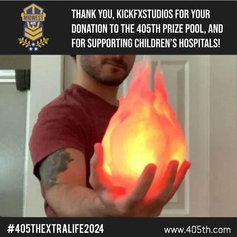 We are happy to announce that we are partnering with @405th_midwest to provide donation incentives to support children&rsquo;s hospitals with ExtraLife! 
Make sure to check the Midwest 405th team page to take advantage of getting our Infinite Oddball