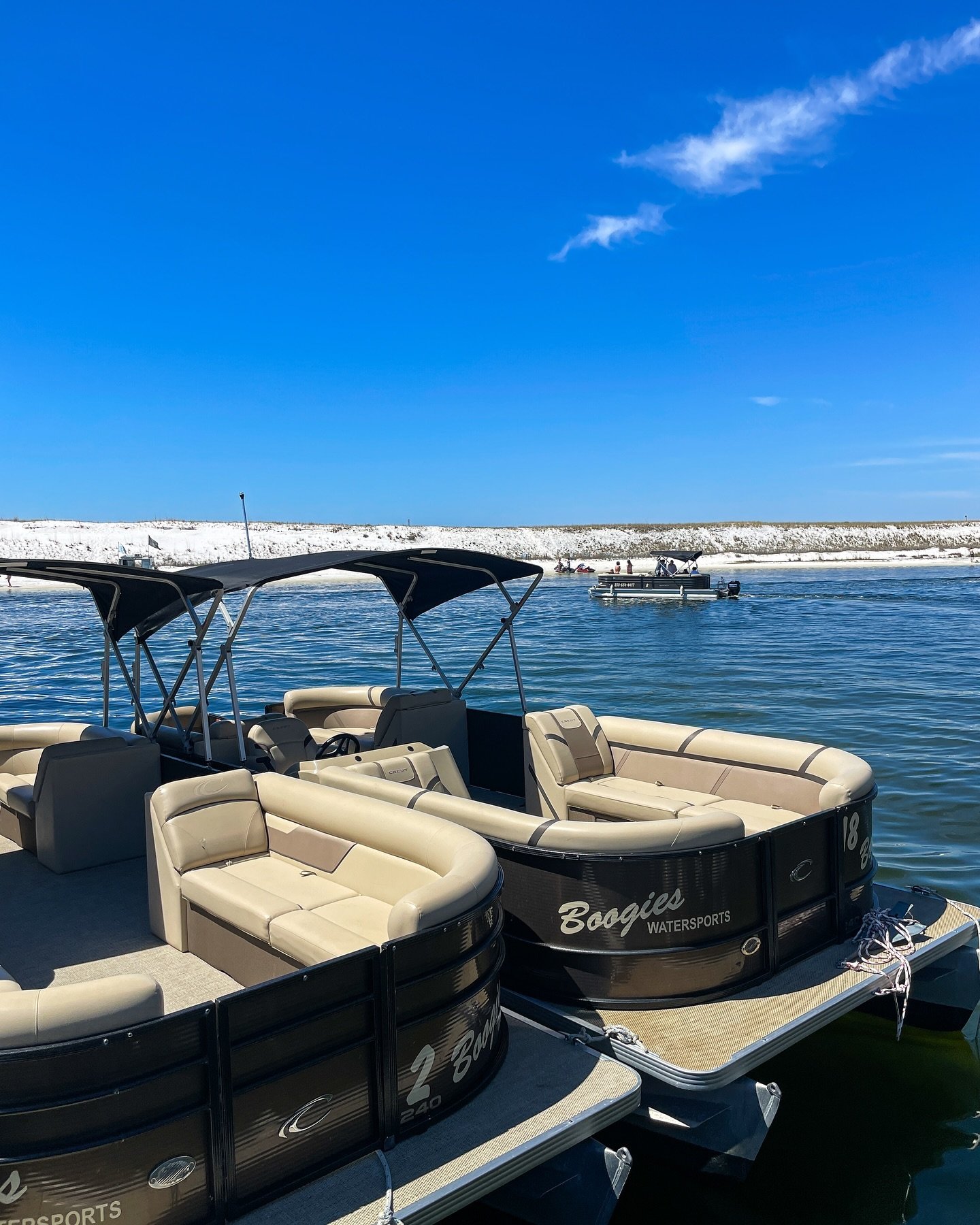 🌅 April vibes are in the air, and the water is calling your name! Don&rsquo;t let the month slip away without experiencing the exhilaration of a pontoon boat ride. 🛥️&zwj;💨

🔗 Reserve your boat via link in bio or call (850) 654-4497 to book! 📞


