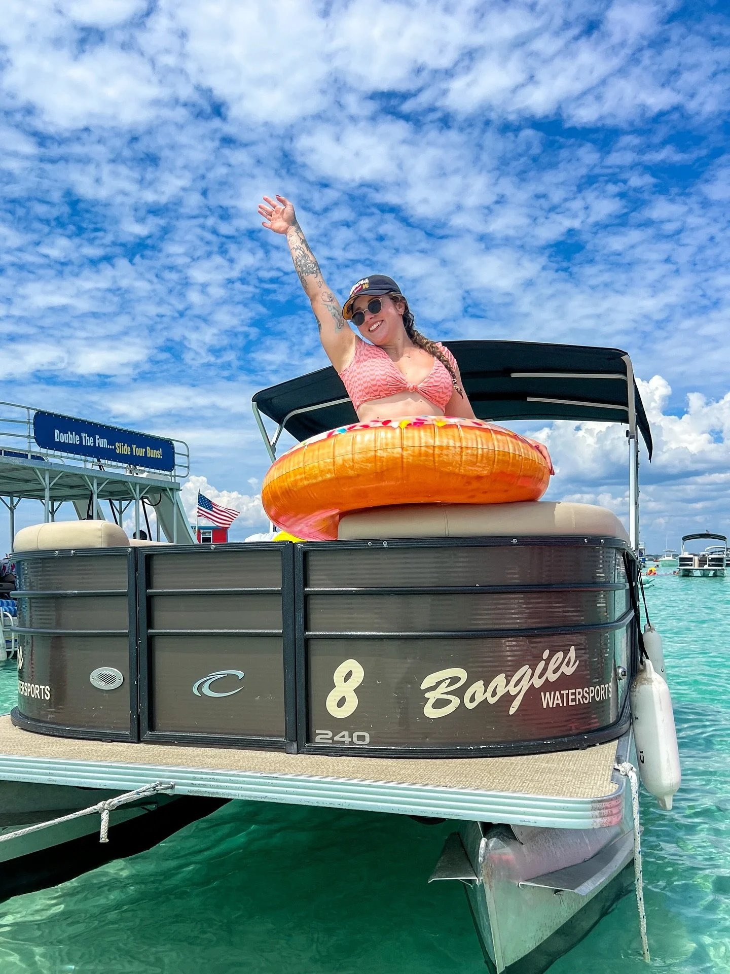 🚤🙋&zwj;♂️🙋&zwj;♀️ &ldquo;Who wants a day at @Crab_Island?&rdquo; &mdash; &ldquo;ME!&rdquo;

🦀🏝️🌞 Our pontoons are ready, the lily pads are out, and the water&rsquo;s calling your name.&nbsp;

😎🤙🏻🌊 Be the first to raise your hand for a day f