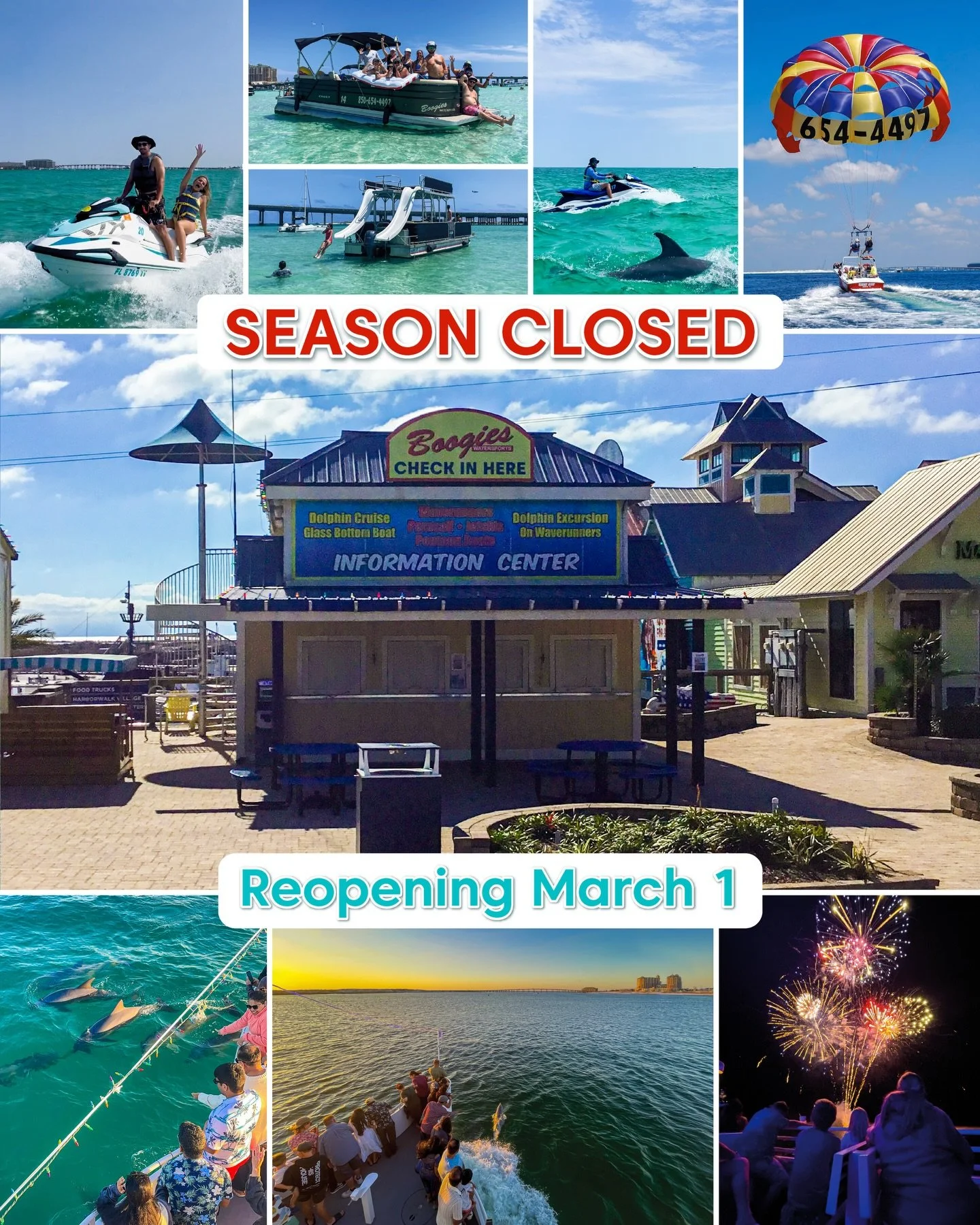 🎬 That&rsquo;s a wrap for the season, Boogies fam!&nbsp;

📆 We&rsquo;ll be back on the water March 1, ready for another year of unforgettable adventures.

🤑 Lock in your plans early and save with promo code 2026, valid through the end of February.