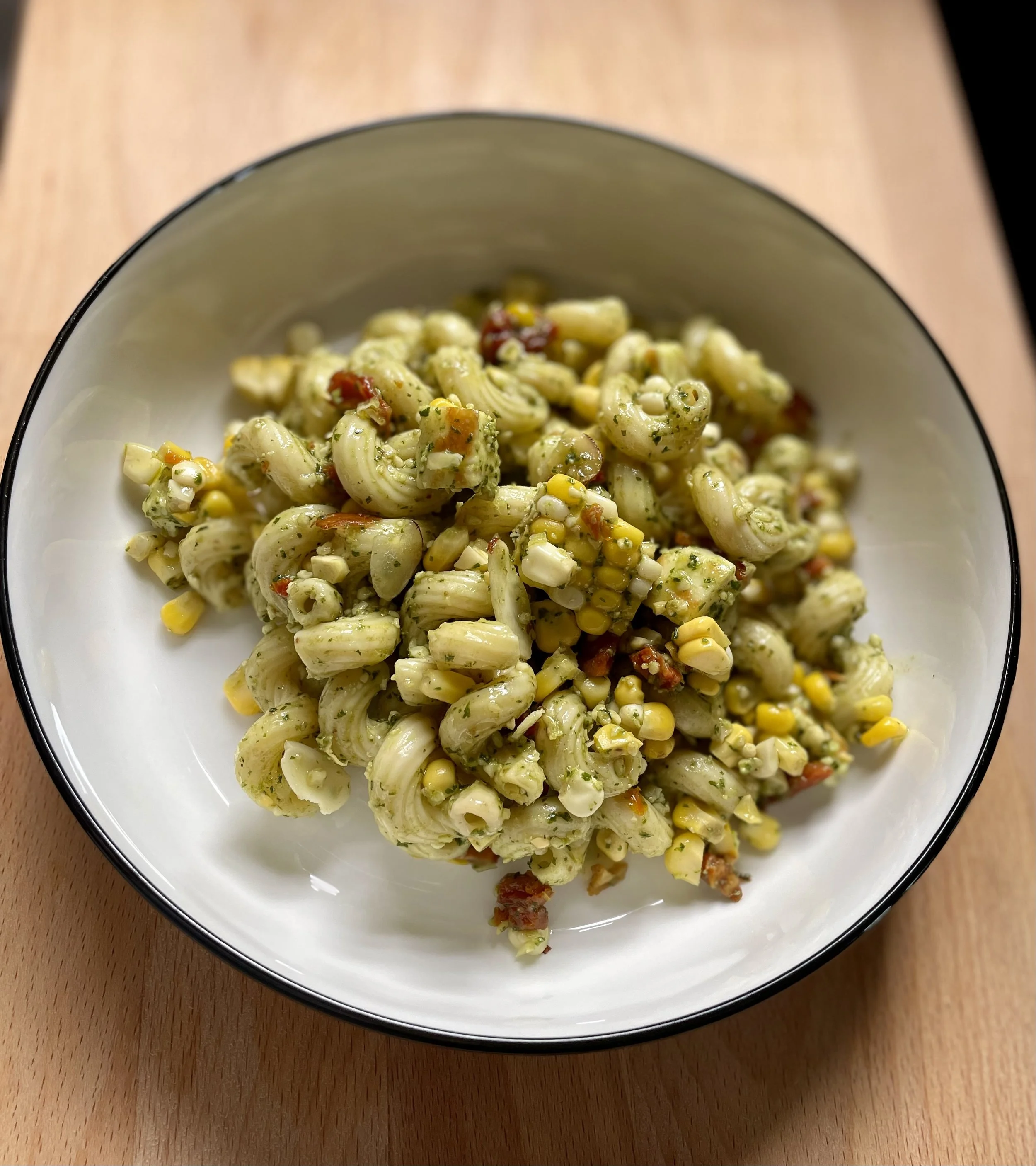 Pesto & Corn Pasta Salad (VG)