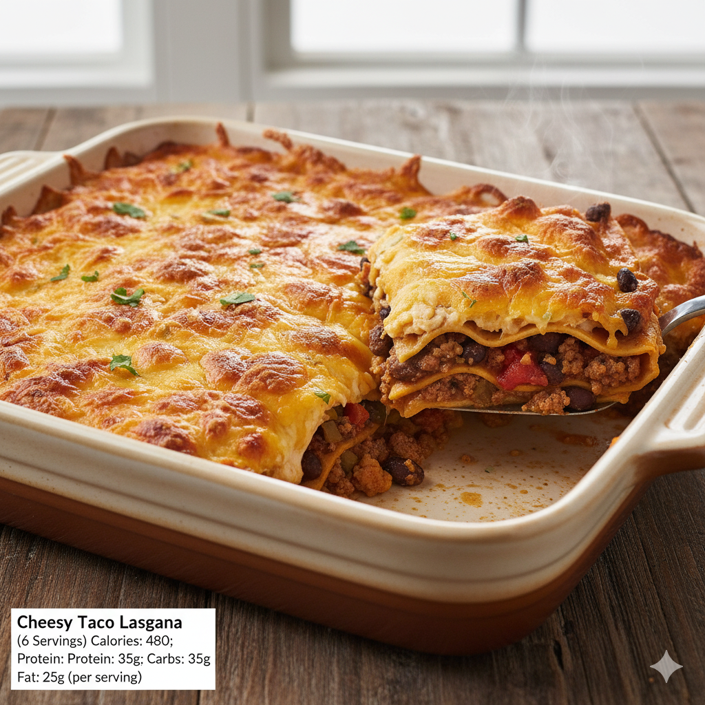 Cheesy Taco Lasgana
