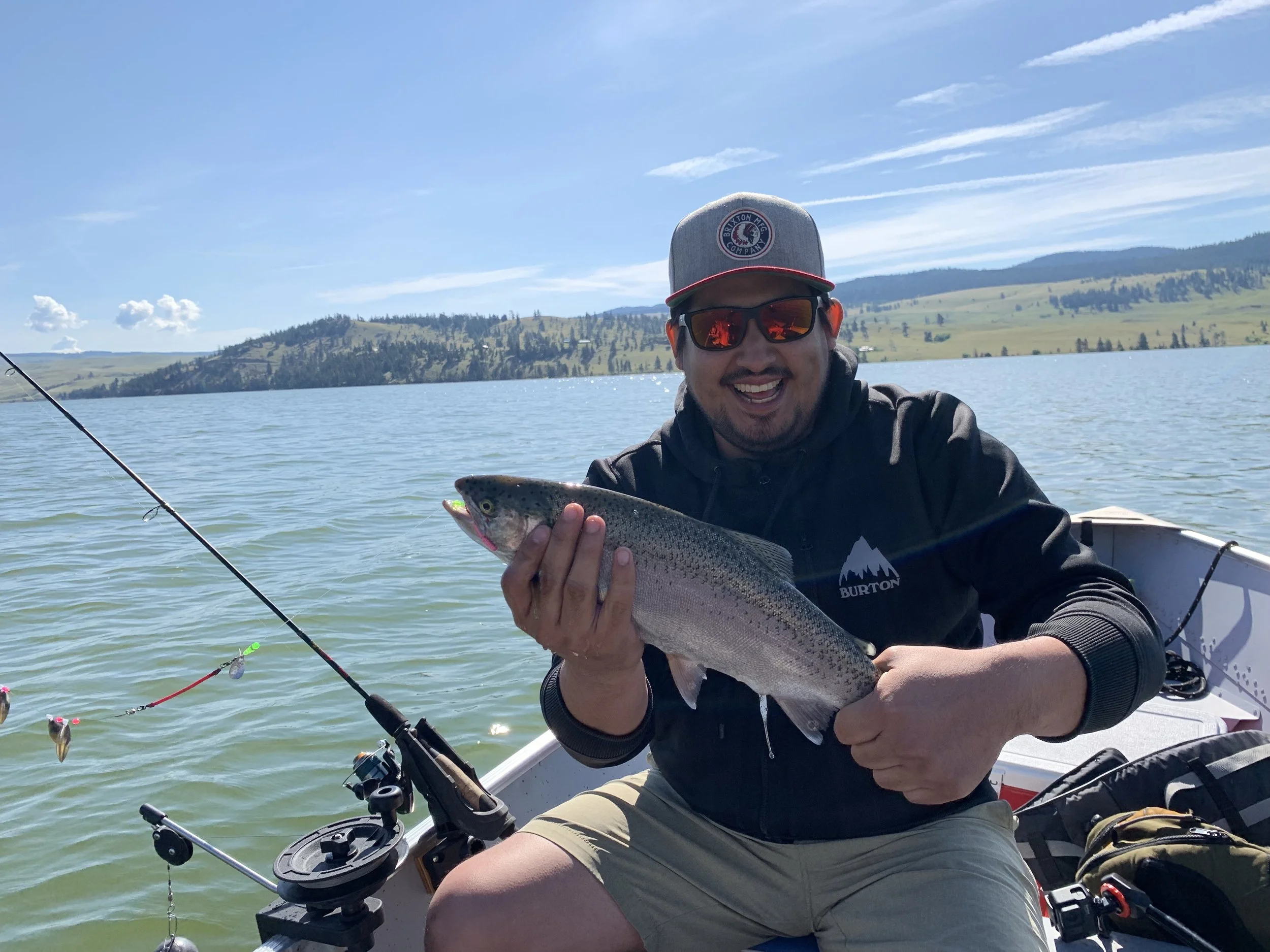 bnuts outdoors fishing, brothers, rainbow trout fishing, kamloops fishing,
