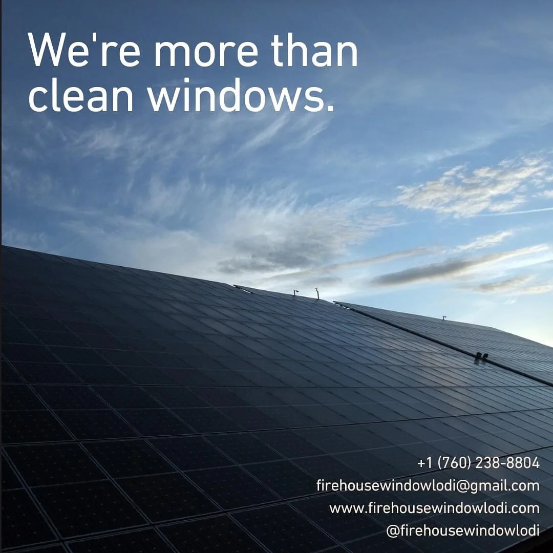 Maximize the power of the sun with our professional solar panel cleaning service! ☀️ Dust, debris, and grime can diminish the efficiency of your solar panels, but we've got you covered. Our expert team will ensure your panels receive the sparkling tr