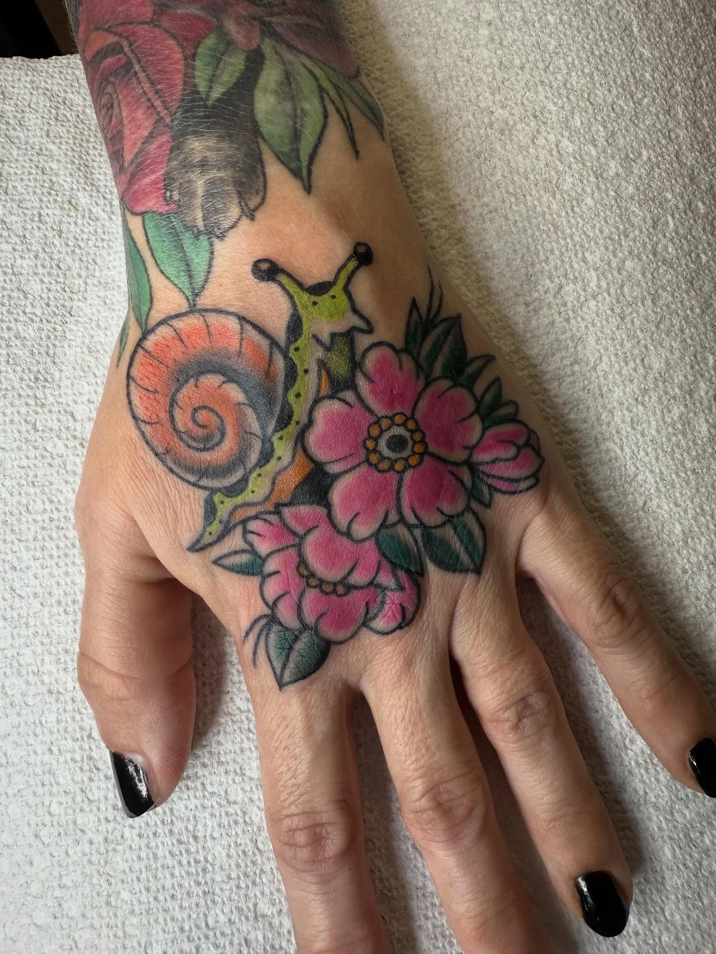 Cutie 💕🐌 #snailtattoo #tattooartistaustin #tattooshopaustin