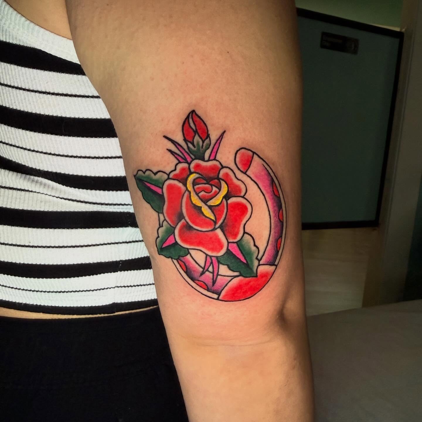 Rose from my Valentines flash 💕🌹❤️🧲 #tattooartistaustin